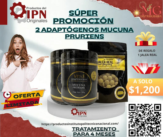 IPN Adaptógenos Macuna Pruriens Salud Reproductiva (libido) - Productos Originales IPN