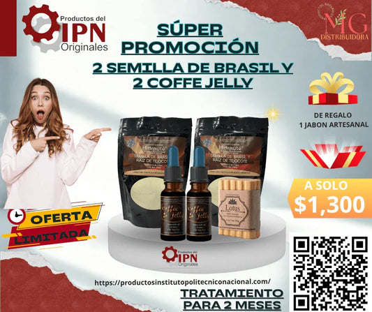IPN Semilla de Brasil y Coffee Jelly | Quema Grasa Natural - Productos Originales IPN