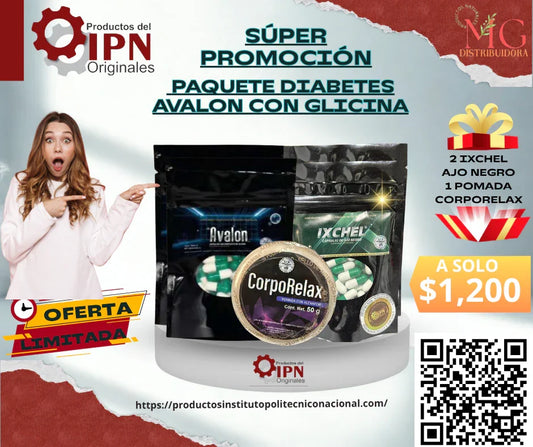 IPN Paquete Diabetes Convierte el exceso de glucosa en antioxidante - Productos Originales IPN